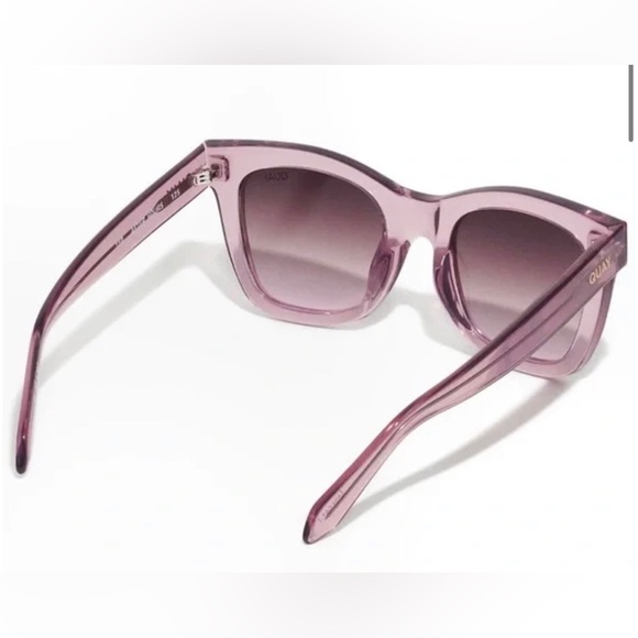 Quay after hours BERRY/ BROWN‎ PINK sunglasses new with canvas pouch - Picture 5 of 12